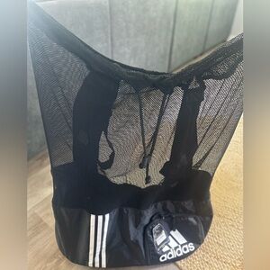 Adidas Black Tournament Drawstring Ball Bag